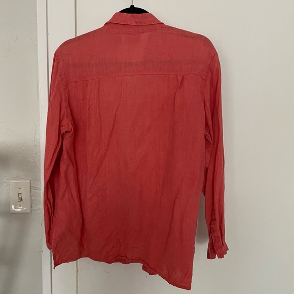 Chico’s DESIGN vtg linen button front shirt 🌺 - Picture 4 of 5